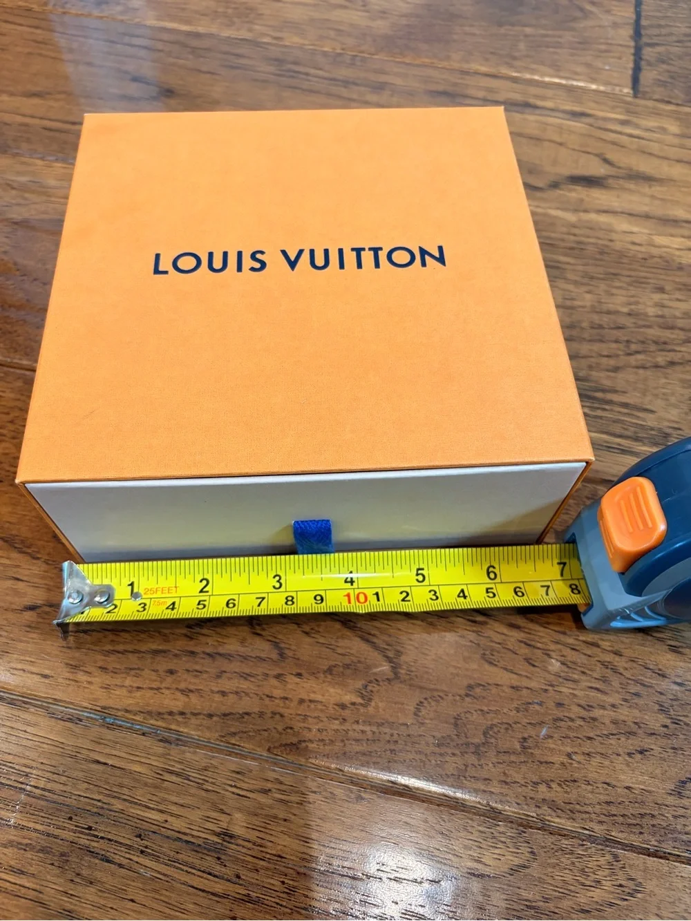 Louis Vuitton Orange Box with Blue Ribbon